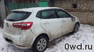 Битый автомобиль Kia Rio